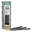 Dixon Ticonderoga 00081 China Marker, Black, Pack of 12
