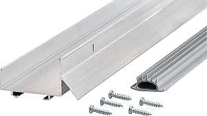M-D DB003 Series 69547 Door Bottom with Drip Cap, 48 in L, 1-3/4 in W, 1-1/4 in H, Aluminum, Mill