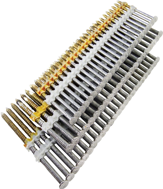 Simpson Strong-Tie S11A250CNJ Collated Nail, 2-1/2 in L, 11 Gauge, 304 Stainless Steel, Full Round Head