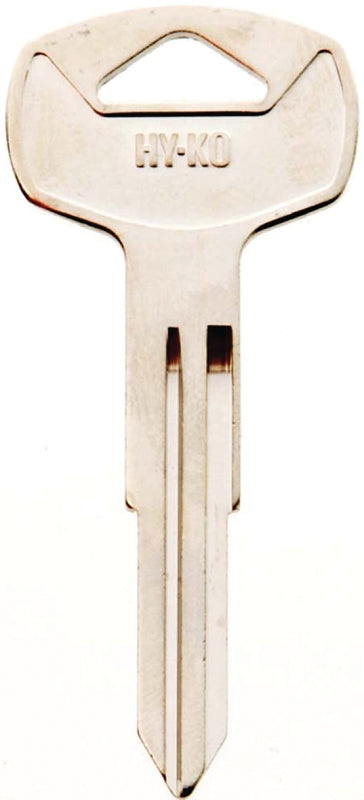 Hy-Ko 11010DA22 Automotive Key Blank, Brass, Nickel, For: Nissan Vehicle Locks, DA22 Key Number, Pack of 10