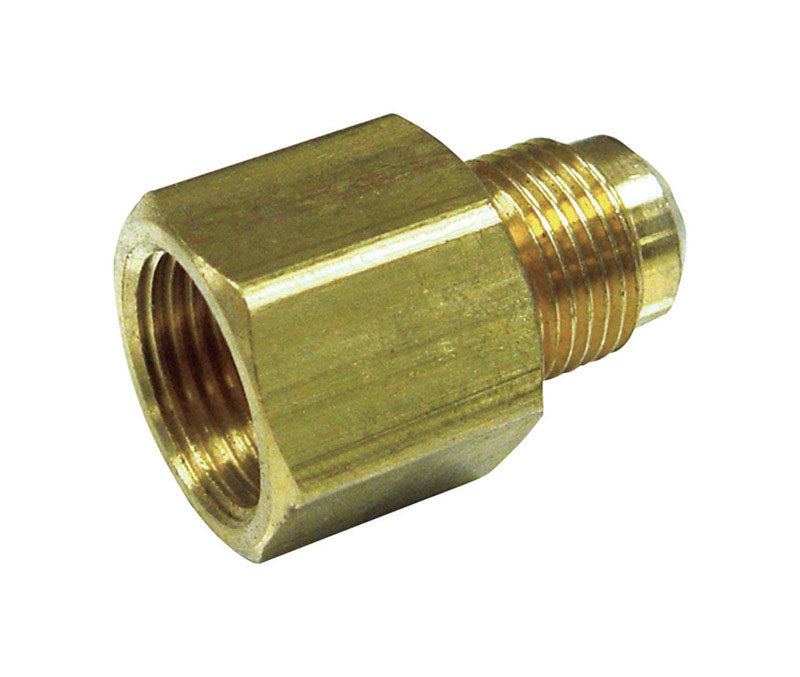 JMF Company 3/8 in. Female Flare X 1/2 in. D Male Flare Brass Reducing Adapter, Pack of 5