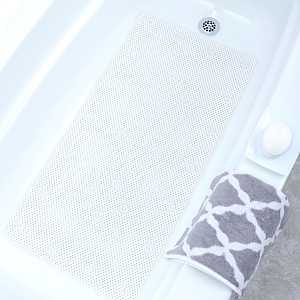 SlipX Solutions 05800 Bath Mat, 36 in L, 17 in W, Foam Mat Surface, White