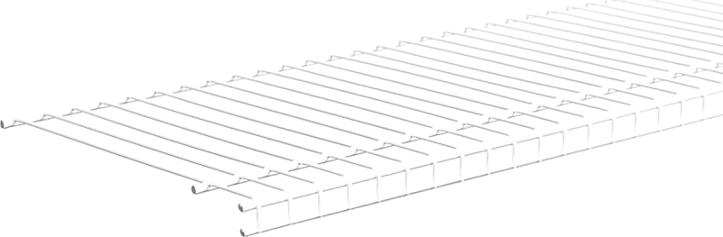 ClosetMaid SuperSlide 4717 Wire Shelf, 60 lb, 1-Level, 12 in L, 72 in W, Steel, White, Pack of 6