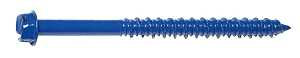 Midwest Fastener 10534 Masonry Screw, 1/4 in Dia, 3-1/4 in L, Steel, Hex, Slotted Head, 1/PK