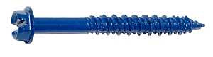 Midwest Fastener 09268 Masonry Screw, 1/4 in Dia, 2-1/4 in L, Steel, 3/16 in Drill, 100/PK