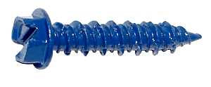Midwest Fastener 09266 Masonry Screw, 1/4 in Dia, 1-1/4 in L, 5/16 in Screw, Steel, 100/PK