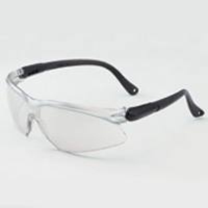 Jackson Safety 14475 Safety Glasses, Blue Lens, Black Frame, Mirror Lens, Polycarbonate Lens, Dual Tone Frame