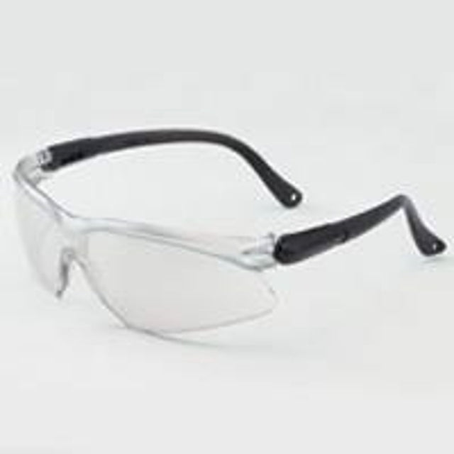 Jackson Safety 14475 Safety Glasses, Blue Lens, Black Frame, Mirror Lens, Polycarbonate Lens, Dual Tone Frame