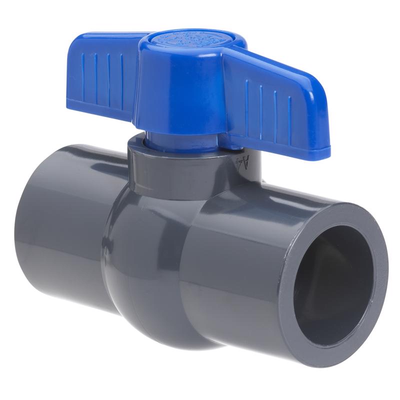 Homewerks 2 in. PVC Slip Ball Valve Full Port T-Handle