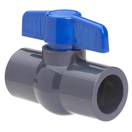 Homewerks 1-1/2 in. PVC Slip Ball Valve Full Port T-Handle