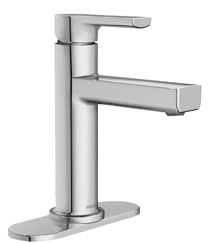 Moen Rinza 84627 Bathroom Faucet, 1.2 gpm, 1-Handle, 1-Faucet Hole, Metal, Chrome, 4 in Faucet Centers