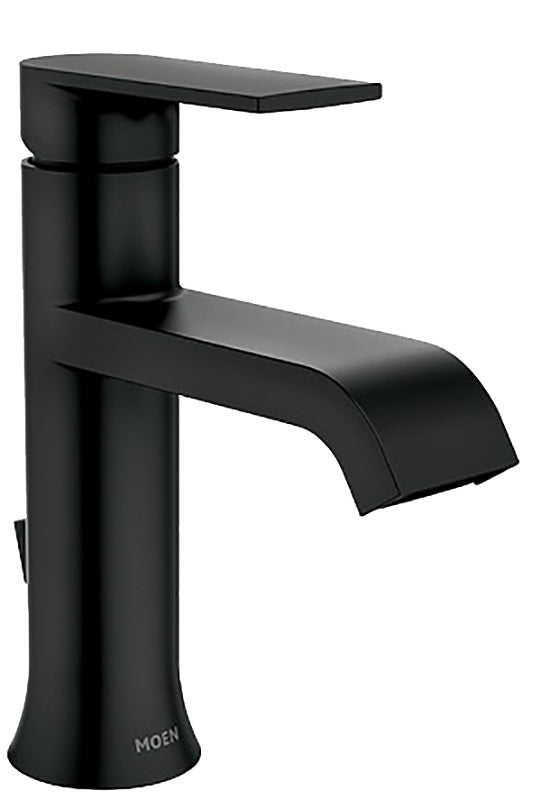 Moen Genta Series 84760BL Bathroom Faucet, 1.2 gpm, 1-Handle, Metal, Matte Black, 4 in Faucet Centers