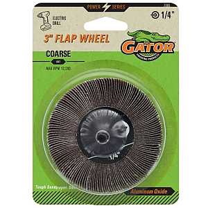 Gator 7005GA Flap Wheel, 3 in Dia, Coarse
