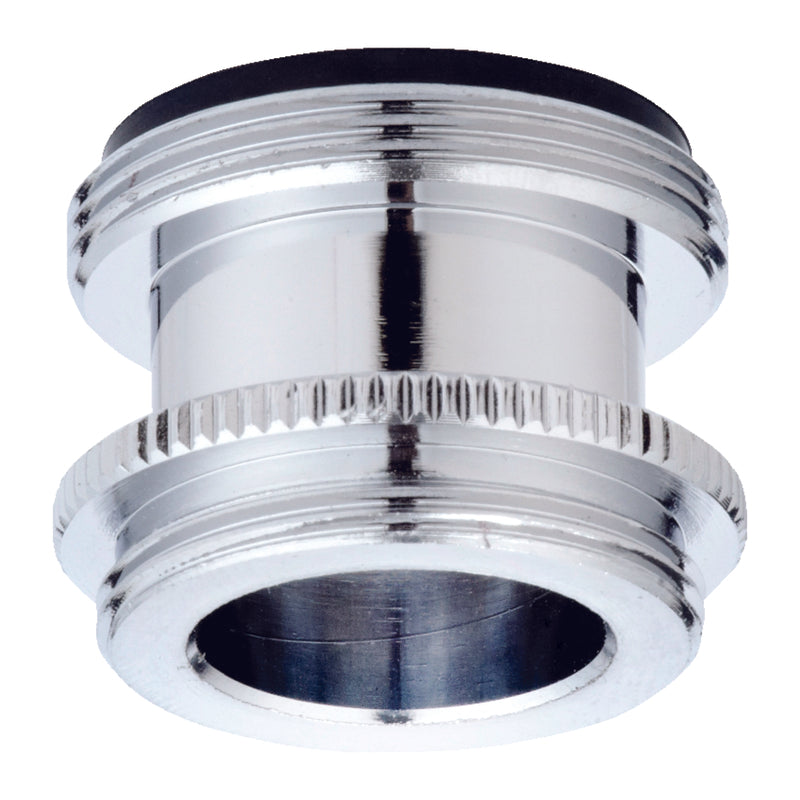 Ace Male Thread 15/16 in.-27M x 55/64 in.-27M Chrome Aerator Adapter