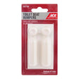 Ace Toilet Seat Bumpers White Plastic