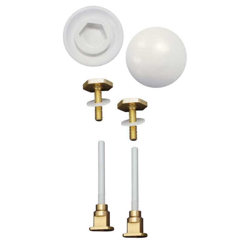 Ace Toilet Bolts Set White Plastic