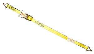 Ancra 556-WHK Tie-Down, 2 in W, 27 ft L, Aluminum/Polyester/Steel, 3333 lb Working Load, J-Hook End, Pack of 9