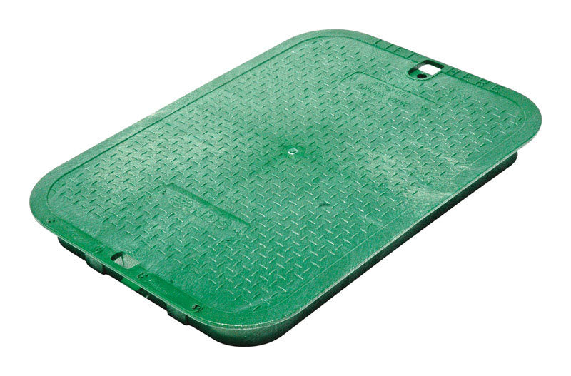 NDS 16-13/16 in. W X 2 in. H Rectangular Valve Box Cover Green