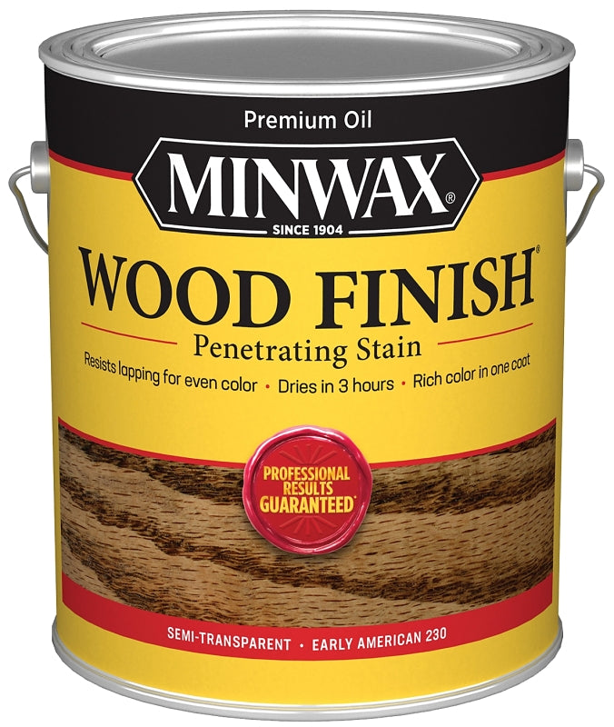 Minwax 710780000 Wood Stain, Oil Base, Early American, Liquid, 1 gal, Pack of 2