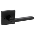 Kwikset Signature Series 730HFL SQT 514 CP Privacy Door Lock, Halifax Design, Lever Handle, Matte, Zinc, Black