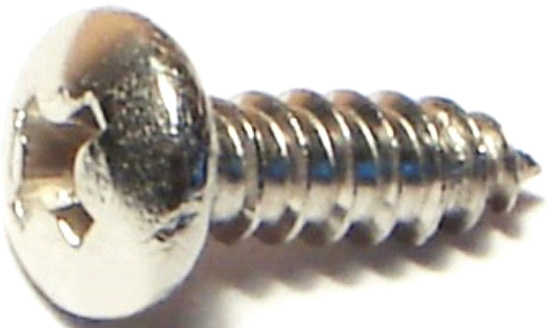 Midwest Fastener 05107 Screw, #8 Thread, Coarse Thread, Pan Head, Phillips Drive, Self-Tapping, #2 Drive, 100/PK