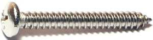 Midwest Fastener 05121 Screw, #10 Thread, Coarse Thread, Pan Head, Zinc Dichromate, Diamond, Self-Tapping Point, 100/PK