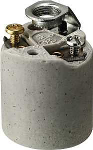 Leviton 3152-8 Lamp Holder, 1-Circuit, Keyless, 1.38 in Dia x 1.52 in D Dimensions, 250 V, 660 W, Incandescent Lamp