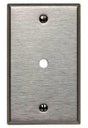 Leviton 003-84013-000 Wallplate, 4-1/2 in L, 2-3/4 in W, 1 -Gang, Stainless Steel, Stainless Steel