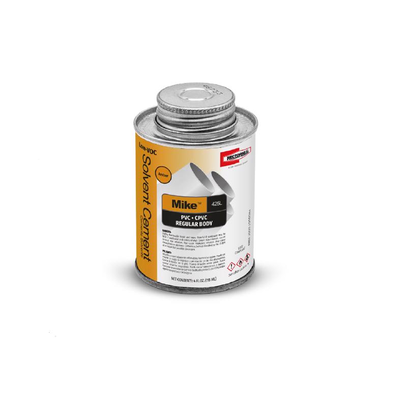 RectorSeal Mike Amber Multi-Purpose Solvent Cement For CPVC/PVC 4 oz