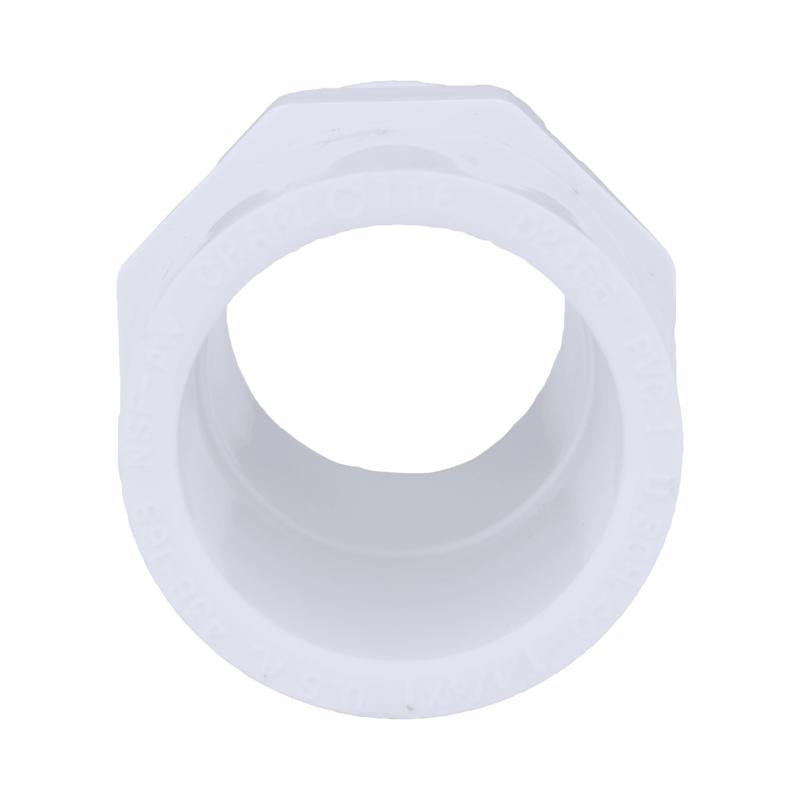 Charlotte Pipe Schedule 40 1-1/2 in. MPT X 1-1/4 in. D Slip PVC Pipe Adapter 1 pk