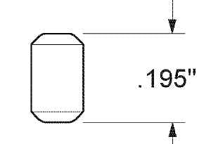 Kwikset 83101-001 Bottom Pin, Zinc, Gold, Specifications: #2 Size