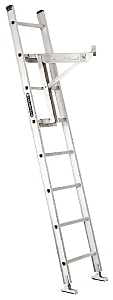 Louisville LP-2100-13 Ladder Jack, Long Body, Aluminum, Gray