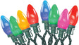 Santas Forest 24980 LED Lights, Spool, C9, Opaque, Multi-Color, 100 ct