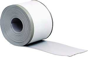 M-D 93245 Wall Base, 20 ft L, 4 in W, Vinyl, Silver