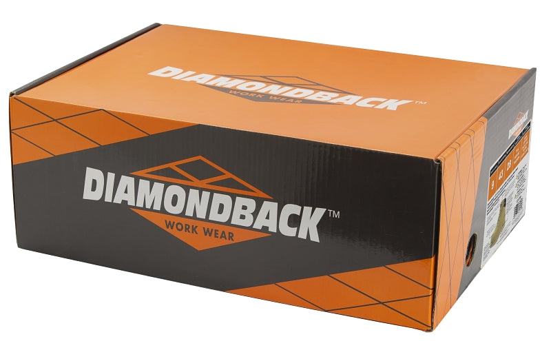 Diamondback WSST-9.5 Work Boots, 9.5, Extra Wide W, Tan, Leather, Lace-Up, With Lining