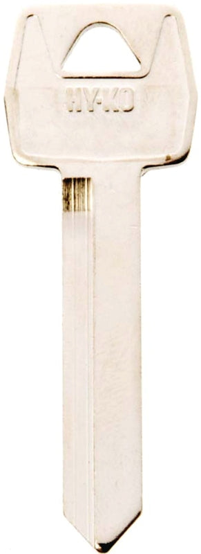 Hy-Ko 11010H54 Key Blank, Brass, Nickel, For: Ford Vehicle Locks, H54 Key Number, Pack of 10