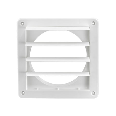 Lambro 361W Louvered Vent, 6 in W, Plastic