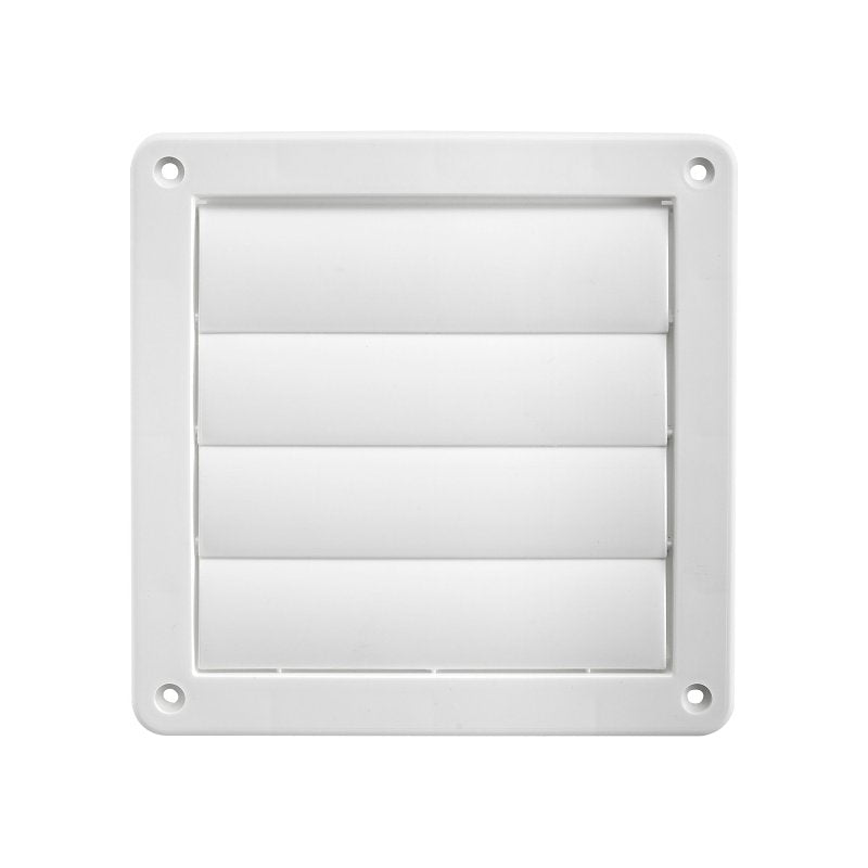 Lambro 361W Louvered Vent, 6 in W, Plastic