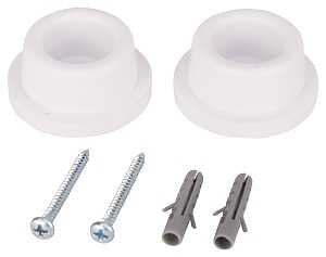 ProSource 20276PHB-PS Door Stop, 1-3/4 in Dia Base, 1-25/32 in Dia Base x 15/16 in H Projection, Rubber