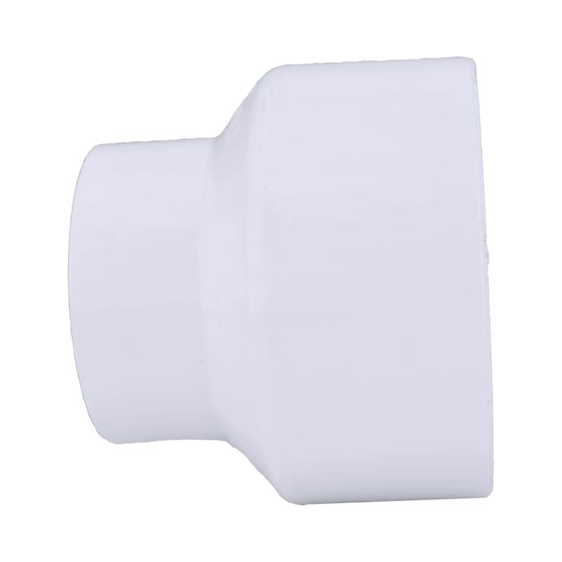 Charlotte Pipe Schedule 40 4 in. Hub X 6 in. D Hub PVC Increaser/Reducer 1 pk