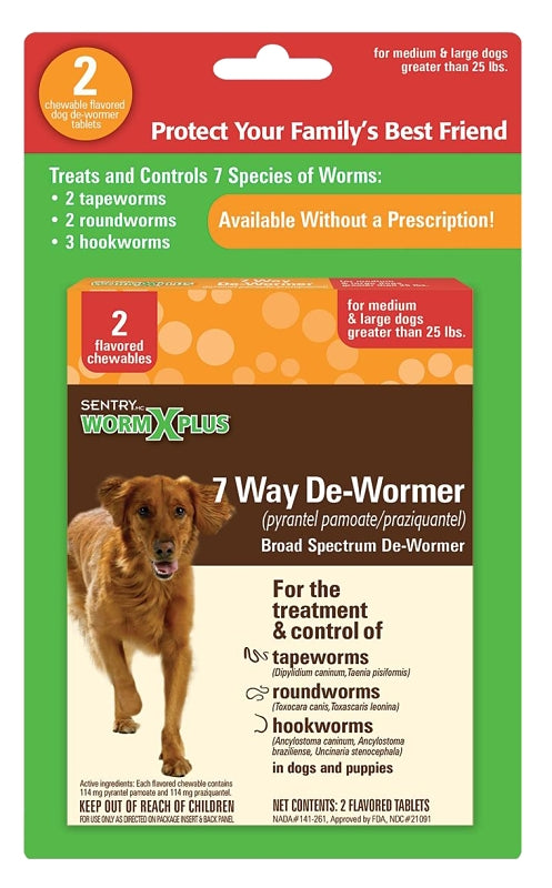 Sentry 3931 Dewormer, 2 Count, Tablet