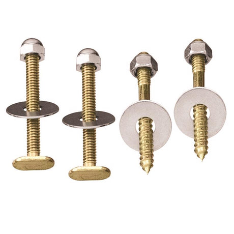 Ace Toilet Bolt Set Brass
