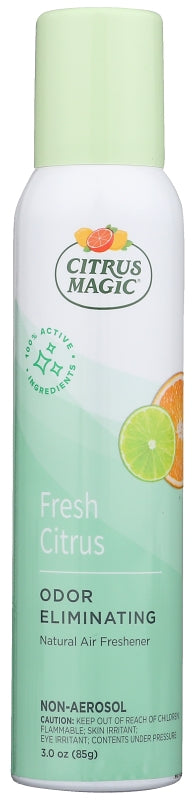 Citrus Magic 612172867 Air Freshener, 3 oz Bottle, Tropical Citrus Blend, Pack of 6