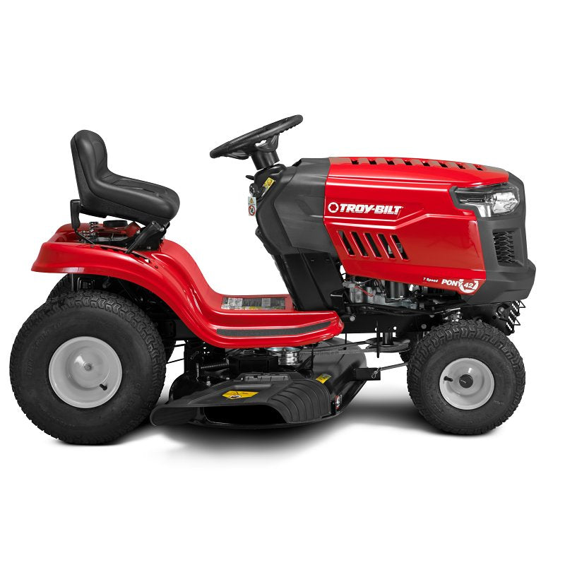 Troy-Bilt Pony 42 13AM77BSA23 Riding Lawn Mower, 15-1/2 hp, 500 cc Engine Displacement, 1-Cylinder, 42 in W Cutting