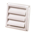 Deflect-O Supurr-Vent 6 in. L X 4 in. D White Plastic Vent Dryer Hood