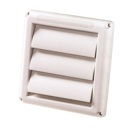 Deflect-O Supurr-Vent 6 in. L X 4 in. D White Plastic Vent Dryer Hood