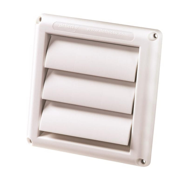 Deflect-O Supurr-Vent 6 in. L X 4 in. D White Plastic Vent Dryer Hood
