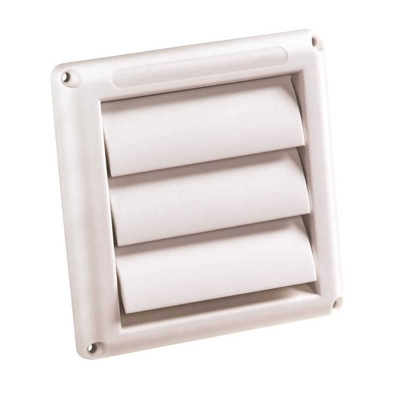 Deflect-O Supurr-Vent 6 in. L X 4 in. D White Plastic Vent Dryer Hood