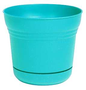Bloem SP0727 Planter, 6-1/2 in H, 7.3 in W, Bell, Plastic, Calypso, Matte, Pack of 12