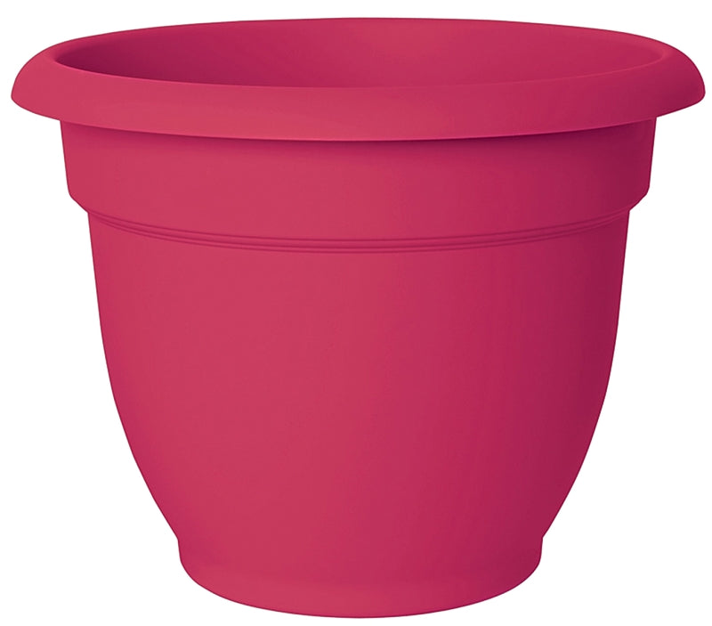 Bloem Self-Watering Planter, 1/2 gal Capacity, 6 in Dia 6-1/2 in Top x 3-1/2 in Base W x 6-1/2 in H, Resin, Pack of 10